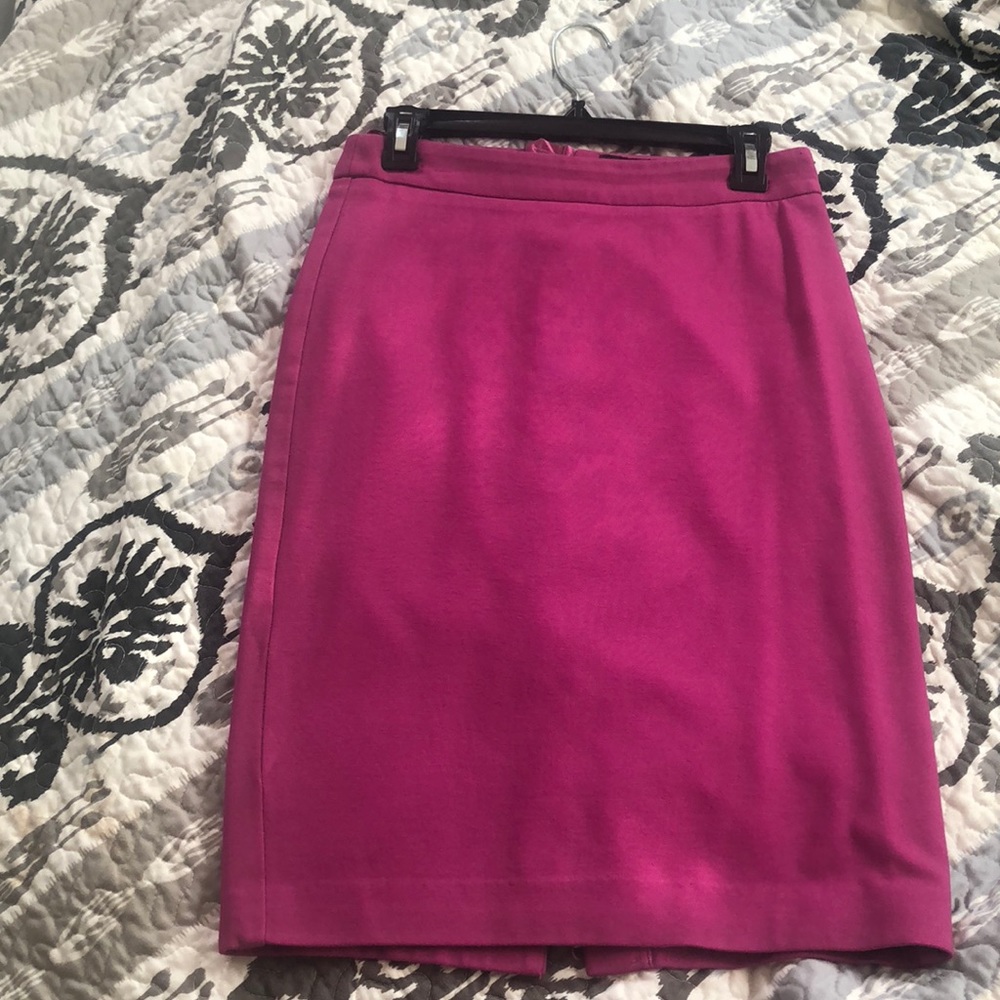 Fuchsia midi skirt